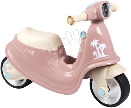 Dětská odrážedla - Odrážedlo motorka s reflektorem Scooter Pink Smoby