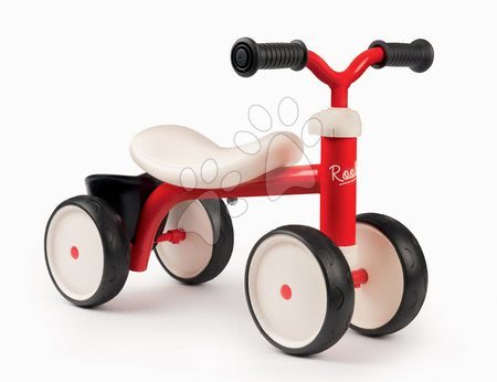 Dětská odrážedla - Odrážedlo Rookie Red Smoby s kovovou konstrukcí a točicími řídítky od 12 měsíců