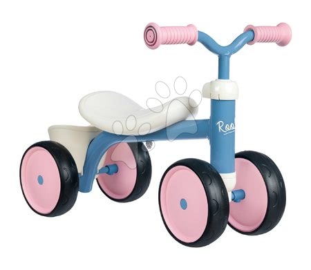 Dětská odrážedla - Odrážedlo Rookie Pink Smoby s kovovou konstrukcí a točícími řídítky od 12 měsíců