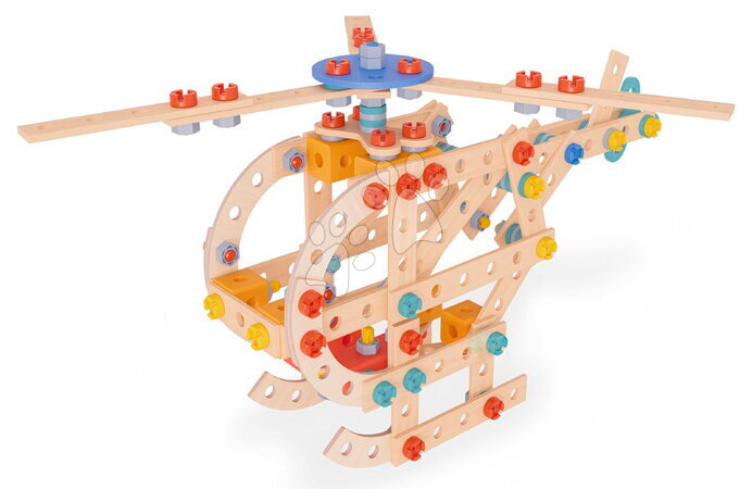 Jucării de construit din lemn - Set de construcție din lemn elicopter Construct Helicopter Eichhorn