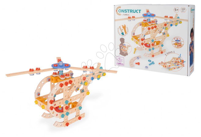 Jucării de construit din lemn - Set de construcție din lemn elicopter Construct Helicopter Eichhorn_1