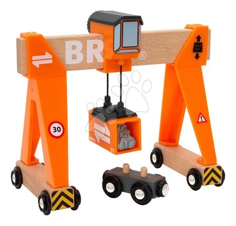 Holzeisenbahnen BRIO | Seite 2 - Drevený žeriav s kontajnerom Gantry Crane BRIO