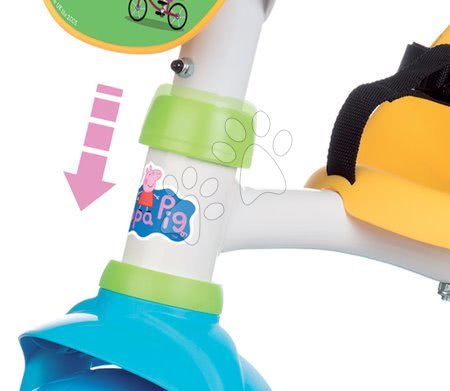 Triciklik 15 hónapos kortól - Tricikli Kismalac Peppa Pig Be Move Smoby - 1