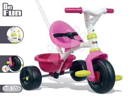 Triciklik 15 hónapos kortól - Tricikli Be Fun Pink Smoby - 9