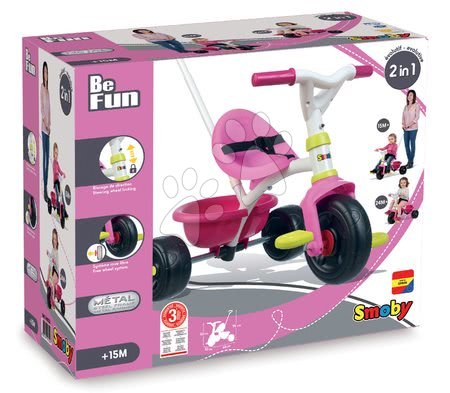 Triciklik 15 hónapos kortól - Tricikli Be Fun Pink Smoby - 8