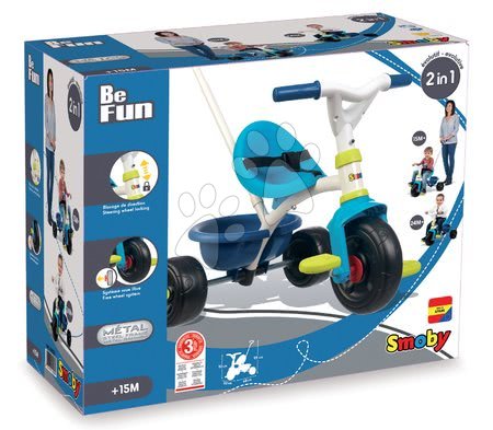Tříkolky od 15 měsíců - Tříkolka Be Fun Blue Smoby - 9