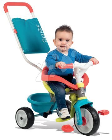 Rowerki trójkołowe od 10 miesiąca - Rowerek trójkołowy Be Move Confort Bleu Smoby - 3