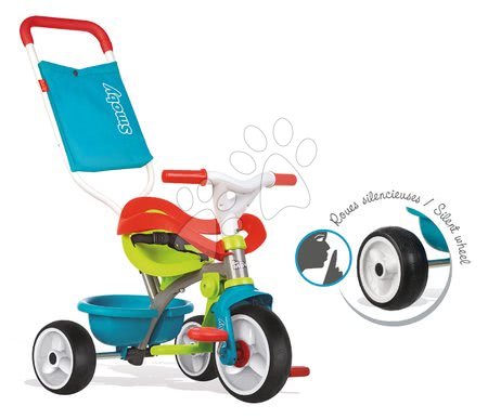 Rowerki trójkołowe od 10 miesiąca - Rowerek trójkołowy Be Move Confort Bleu Smoby - 1