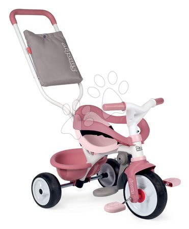 Vozíme se venku - Tříkolka s opěrkou Be Move Comfort Tricycle Pink Smoby