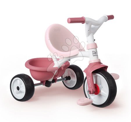 Triciclete de la 10 luni - Tricicletă cu spătar Be Move Comfort Tricycle Pink Smoby_1