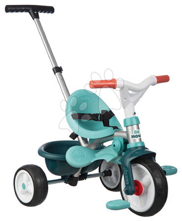 Trójkołowce od 10 miesiąca - Trójkołka z oparciem i prowadzeniem Be Move Comfort Blue Tricycle Smoby_1