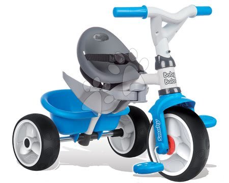 Tricikli - Tricikli kiesésgátlóval Baby Balade Blue Smoby EVA kerekekkel kék 10 hó-tól_1