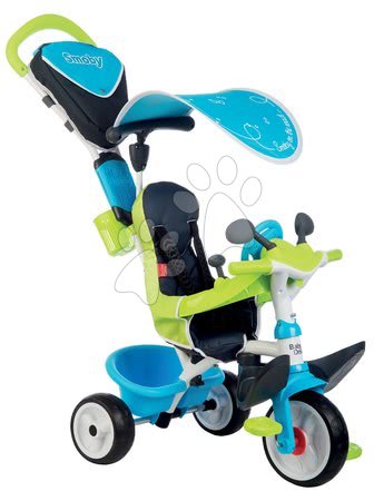Triciklik 10 hónapos kortól - Tricikli huzattal Baby Driver Comfort Blue Smoby - 3