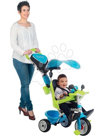 Triciklik 10 hónapos kortól - Tricikli huzattal Baby Driver Comfort Blue Smoby - 7
