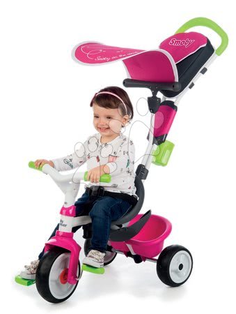 Tricikli od 10. meseca - Tricikel s potiskom Baby Driver Comfort Pink Smoby - 7