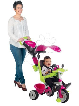 Tricikli od 10. meseca - Tricikel s potiskom Baby Driver Comfort Pink Smoby - 11