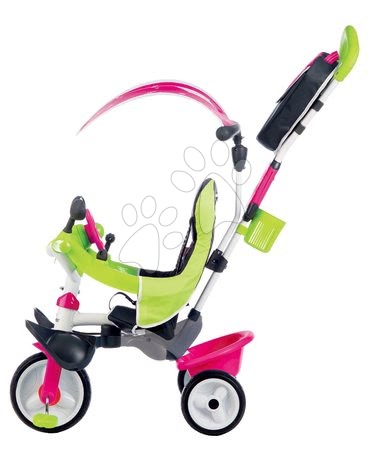 Tricikli od 10. meseca - Tricikel s potiskom Baby Driver Comfort Pink Smoby - 1