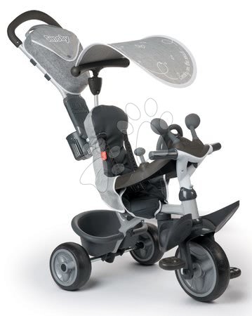 Triciklik 10 hónapos kortól - Tricikli huzattal DeLuxe Baby Driver Comfort Grey Smoby - 7