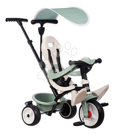 da 6 a 12 mesi - Triciclo e passeggino in uno con schienale alto Baby Balade Tricycle Life Smoby
