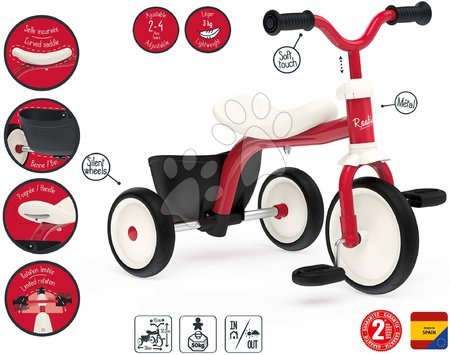 Odrážadlá - Trojkolka a odrážadlo Retro Rookie Trike Smoby _1