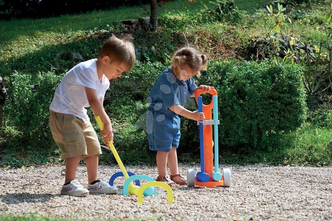 Staré položky - Kroketové set Croquet s vozíkem Écoiffier - 1
