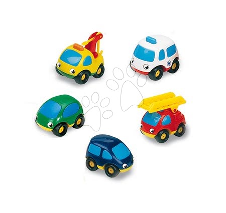 Garaže - SMOBY 750001 Vroom Planet tri mestské autíčka v sete, od 18 mesiacov, 7 cm auticko - 3