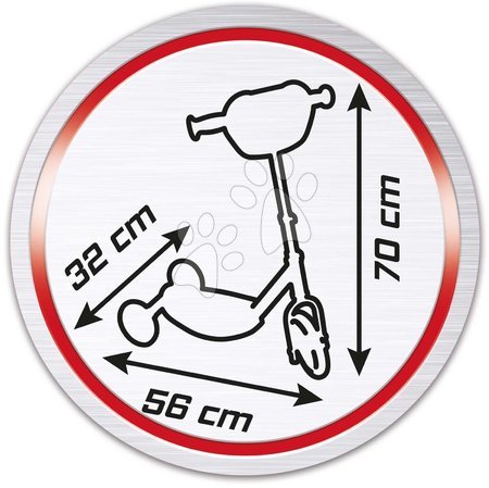 Hulajnogi trójkołowe - Hulajnoga trójkołowa Cars 3 Wheels Scooter Smoby - 3