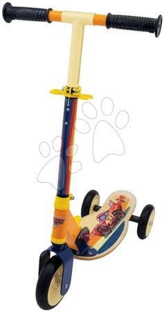 Rollerek - Fa háromkerekű roller Cars 3 Wheels Foldable Scooter Smoby 