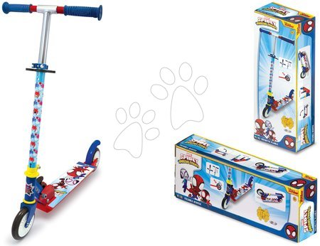 Trottinette à deux roues pliable Spiderman Disney Smoby