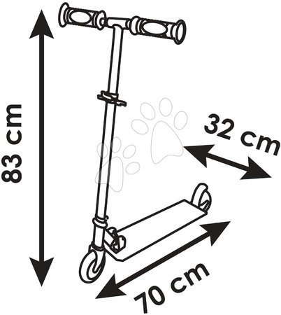 da 3 a 6 anni - Monopattino a due ruote Disney Princess 3 Wheels Foldable Scooter Smoby - 4
