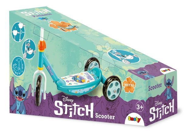 Patinetes de tres ruedas - Patinete de tres ruedas Stitch 3 Wheels Scooter Smoby - 4