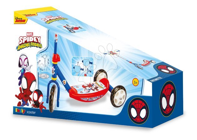 Kinderroller mit 3 Rädern - Dreirädriger Roller Spidey 3 Wheels Scooter Smoby - 4