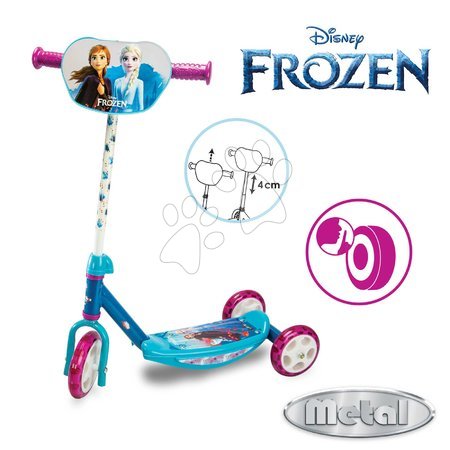 Kinderroller mit 3 Rädern - Dreirädriger Roller Frozen 3 Wheels Scooter Smoby - 2