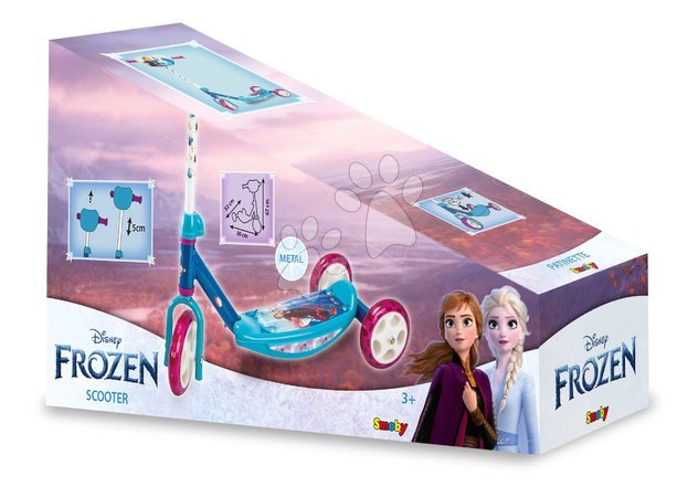 Kinderroller mit 3 Rädern - Dreirädriger Roller Frozen 3 Wheels Scooter Smoby - 4