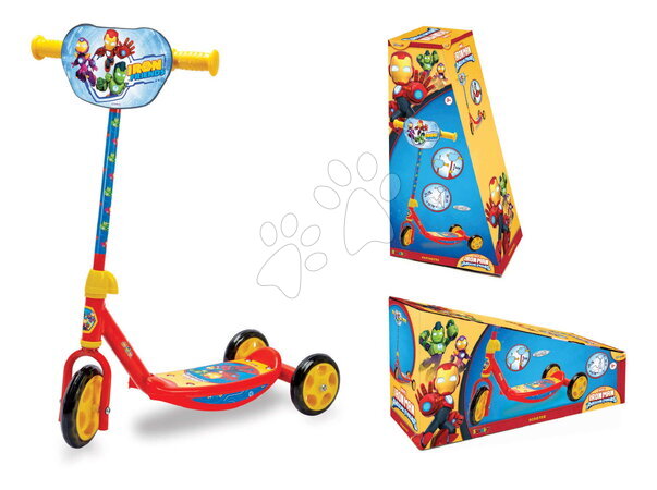 Vozidla pro děti od výrobce Smoby | Strana 3 - Koloběžka tříkolová Iron Man 3 Wheels Scooter Smoby_1