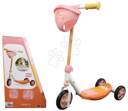 Romobili - Trokolica s košikom za bicikl 3 Wheels Scooter Smoby_1