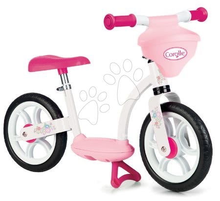Veicoli per bambini - Bici senza pedali con cestino portabambole Corolle Comfort Smoby