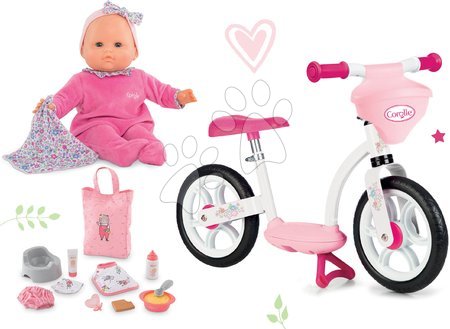 Vehicule pentru copii - Set bicicletă educativă cu coș Corolle Comfort Smoby 