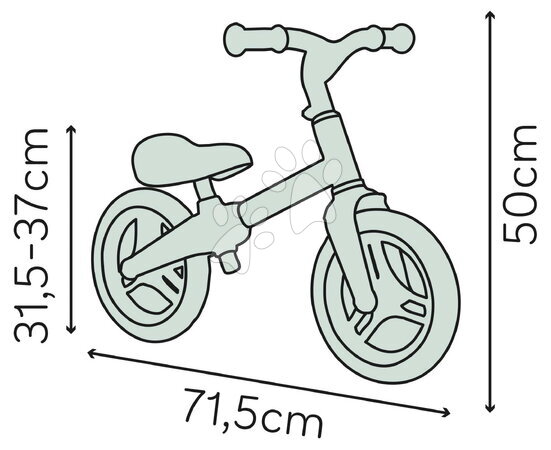 Balanční odrážedla - Balanční odrážedlo Little Voyager Balance Bike Smoby - 5