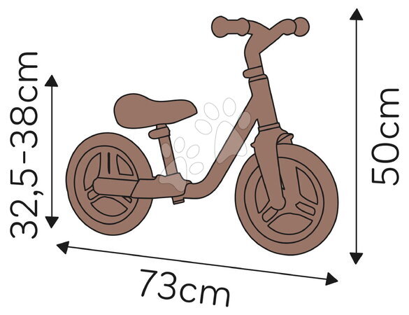 Balanční odrážedla - Balanční odrážedlo se stupátky Happy Voyager Balance Bike Smoby - 5