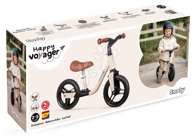 Balanční odrážedla - Balanční odrážedlo se stupátky Happy Voyager Balance Bike Smoby - 6