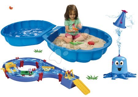  - Set pískoviště mušle dvoudílné Watershell Blue BIG