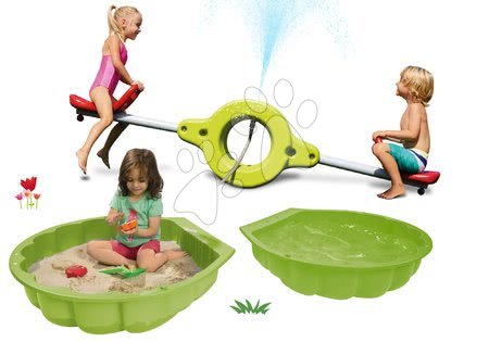 Hračky pro děti od 1 do 2 let - Set pískoviště mušle dvoudílné Watershell Green BIG