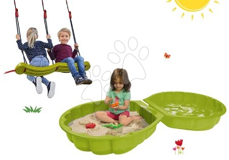 Pískoviště sety - Set pískoviště mušle dvoudílné Watershell Green BIG