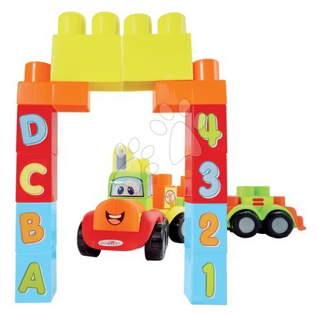 Kostky a stavebnice - Stavebnice Autíčko ABC Maxi Abrick Écoiffier - 3