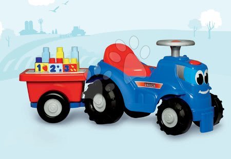 Odrážedla od 12 měsíců - Odrážedlo traktor s přívěsem Maxi Abrick Écoiffier - 2