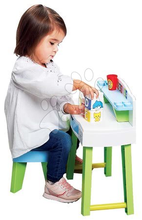 Kocke za najmlajše - Miza za risanje in ustvarjanje My Very First Desk Maxi Abrick Écoiffier - 1