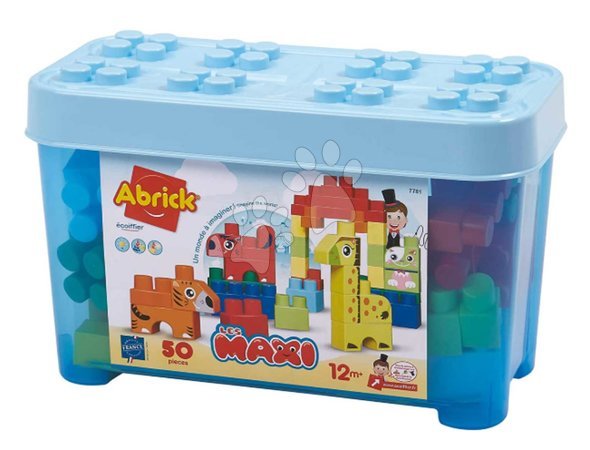 Für Babys | Seite 13 - Baukasten in einer Box mit Tieren Zoo Animals Barrel Maxi Abrick Écoiffier
