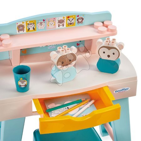 Zabawki dla najmłodszych - Stoł do rysowania Zwierzątka My first desk BB Abrick Écoiffier_1