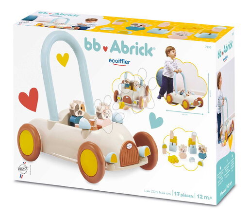 Chariots de marche pour enfants - Chariot auto Baby Walker BB Abrick Écoiffier - 11